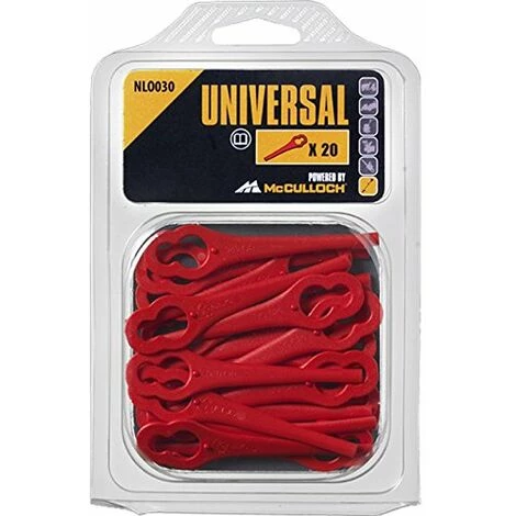 Grosses soldes ???? MCCULLOCH GM577616330 Cuchillas De Plástico (Bosch), Estándar ???? 1 Grosses soldes ???? MCCULLOCH GM577616330 Cuchillas De Plástico (Bosch), Estándar ????